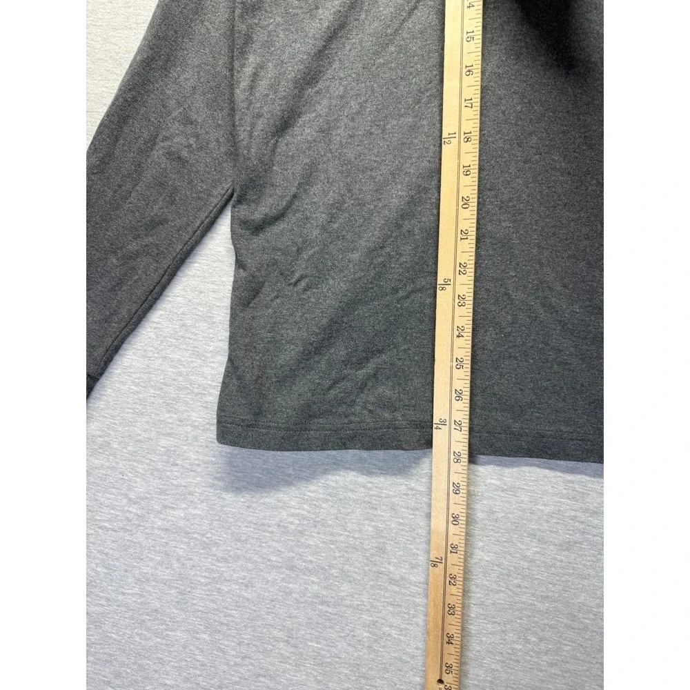 Club Room Jersey Shirt Mens XL Heather Gray Cotton Long Sleeve Turtleneck Winter